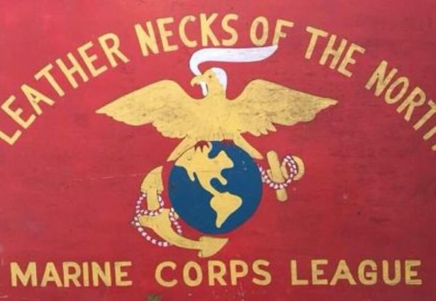 Leathernecks of the North Det. 353 Marine Corps League sign